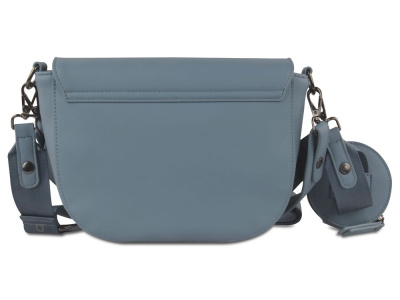 Сумка наплечная женская BUGATTI АЛМАТА | ALMATA, с кошельком, голубая, полиуретан, 27х6х18,5 см