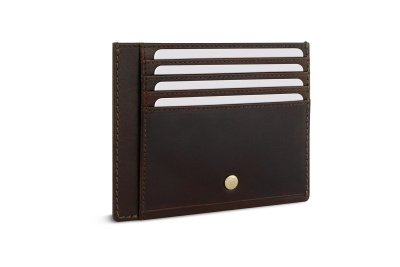 Портмоне для кредитных карт BUGATTI НЕАПОЛЬ | NEAPLES, с защитой данных RFID, коричневое, натуральная воловья кожа, 11,5х0,5х9 см