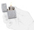 Зажигалка ZIPPO Classic с покрытием Satin Chrome™, латунь/сталь, серебристая, матовая, 38x13x57 мм