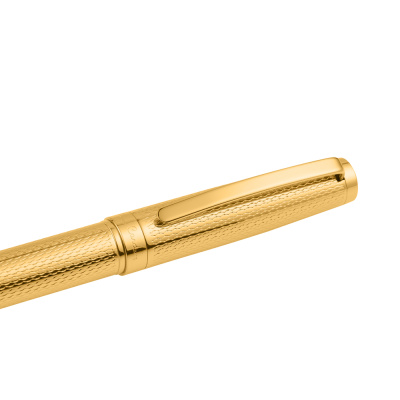 Ручка-роллер Pierre Cardin коллекция «ЛЮКС | GOLDEN». Цвет - золотистый. Упаковка B-1