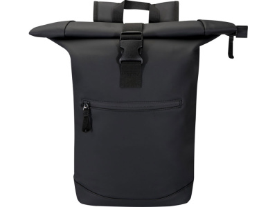 Переработанный рюкзак Реси Плюс 15 GRS с закручивающимся верхом объемом 18 л, черный