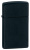 Зажигалка ZIPPO Slim® с покрытием Black Matte, латунь/сталь, чёрная, матовая, 29x10x60 мм