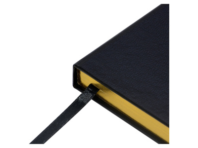 Ежедневник недатированный А5 Megapolis, черный (золотой обрез) , размер A5