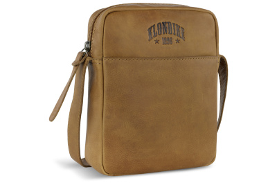 Сумка через плечо KLONDIKE RUSH «Faye», натуральная кожа в коньячном цвете, 18 х 21 х 4,5 см