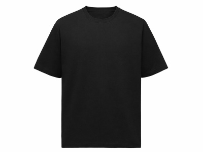 Футболка Kyoto из джерси 180 г/м2 с пич отделкой, унисекс, черный , размер L