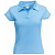 Поло "Lady-Fit Rib Polo", небесно-голубой_XL, 100% х/б, 220 г/м2