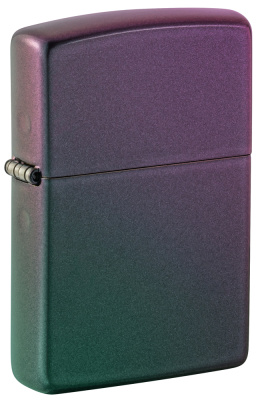 Зажигалка ZIPPO классическая с зелено-фиолетовым покрытием | Classic Iridescent, латунь/сталь, фиолетовая, матовая, 38x13x57 мм