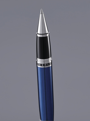 Ручка-роллер CROSS коллекция «НЕСРАВНЕННЫЙ | PEERLESS» Translucent Quartz Blue Engraved Lacquer