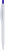 Ручка IGLA COLOR Белая с синей кнопкой 1033.01