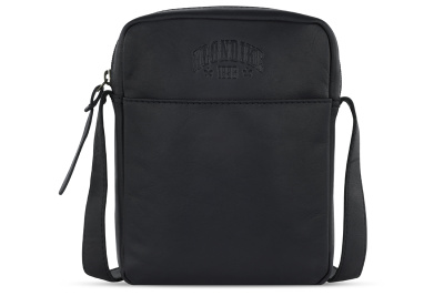 Сумка через плечо KLONDIKE RUSH «Faye», натуральная кожа в черном цвете, 18 х 21 х 4,5 см