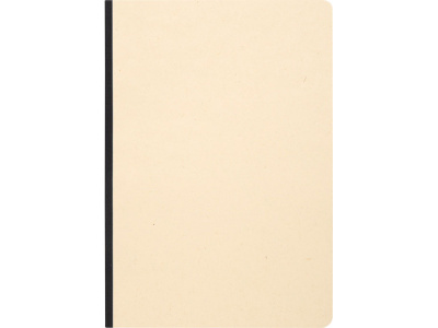 Блокнот из сахарного тростника и RPET А5 Liliana, натуральный/черный