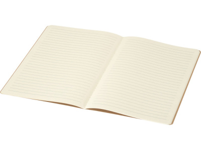 Slyk блокнот на сшивке из крафт-бумаги формата А5 с линованными страницами, натуральный , размер в линейку