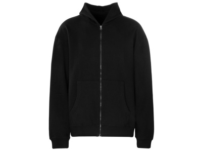 Толстовка оверсайз с капюшоном на молнии Monaco, черный , размер XL-2XL