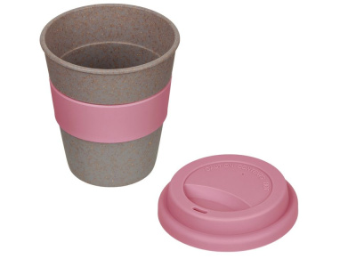 Стакан с силиконовой крышкой Cafe, dust pink