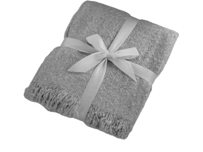 Плед акриловый Mohair, серый