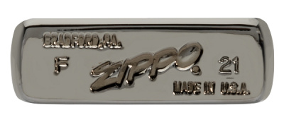 Зажигалка 65th Anniversary Zippo Slim® с покрытием Black Ice®, латунь/сталь, чёрная, 29x10x60 мм