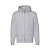 Толстовка мужская "PREMIUM HOODED SWEAT JACKET", серый меланж_XL, 70% х/б, 30% п/э, 260 г/м2