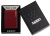 Зажигалка ZIPPO Logo с покрытием Merlot, латунь/сталь, бордовая, глянцевая, 38x13x57 мм