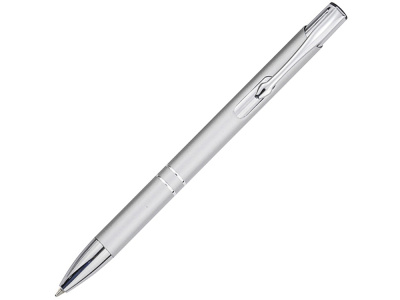 Шариковая ручка Moneta из переработанного алюминия (черные чернила) - Серебристый