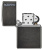 Зажигалка ZIPPO Logo с покрытием Gray Dusk, латунь/сталь, серая, матовая, 38x13x57 мм