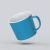 Матовая кружка Nancy 360 мл цветная снаружи, белая внутри, голубой