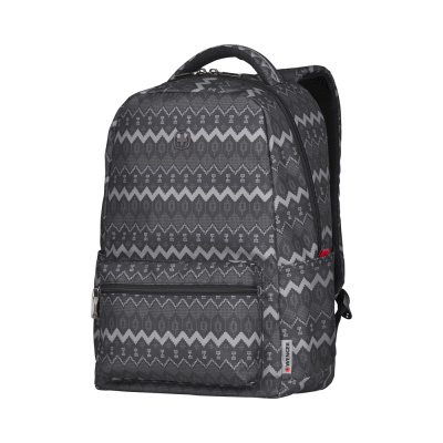Рюкзак WENGER Colleague 16'', серый с рисунком, полиэстер, 36 x 25 x 45 см, 22 л