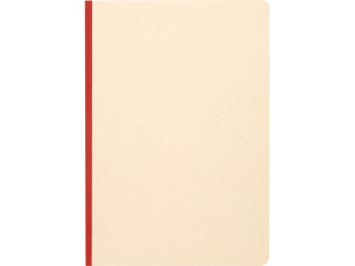 Блокнот из сахарного тростника и RPET А5 Liliana, натуральный/красный