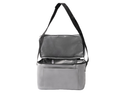 Сумка-холодильник из искусственной кожи с регулируемыми ручками Дэнвер (DENVER), серый
