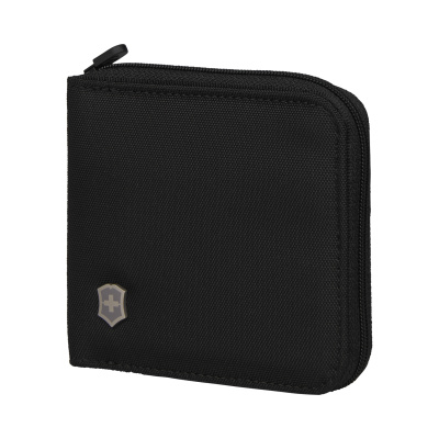 Бумажник VICTORINOX TA 5.0 Zip-Around Wallet с RFID защитой, чёрный, нейлон, 11x1x10 см