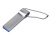 USB 2.0-флешка на 512 Мбайт с мини чипом, компактный дизайн, боковое отверстие для цепочки , размер 512МБ