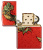Зажигалка ZIPPO Dragon Design с покрытием 540 Tumbled Brass, латунь/сталь, разноцветная, 38x13x57 мм