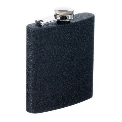 Фляга S.Quire 0,18 л, Black Ice, сталь, черная