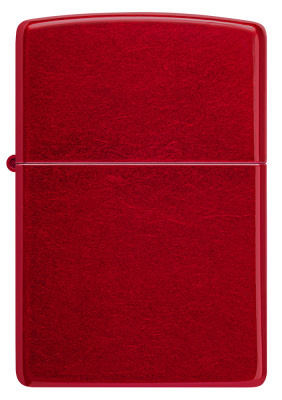 Зажигалка ZIPPO классическая с покрытием Красное карамелизированное яблоко | Candy Apple Red™, латунь/сталь, красная, глянцевая, 38x13x57 мм