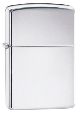 Зажигалка ZIPPO Armor™ c покрытием High Polish Chrome, латунь/сталь, серебристая, 38x13x57 мм