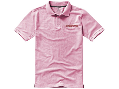 Calgary мужская футболка-поло с коротким рукавом, light pink , размер S