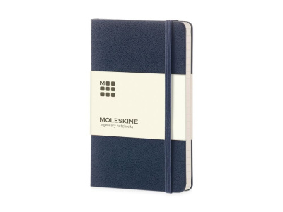 Записная книжка Moleskine Classic (в линейку) в твердой обложке, Large (13х21см), синий , размер A5