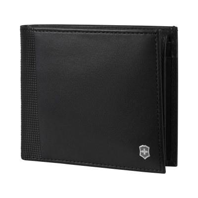 Портмоне VICTORINOX Altius Alox с защитой от сканирования RFID, чёрное, натуральная кожа, 10x2x11 см