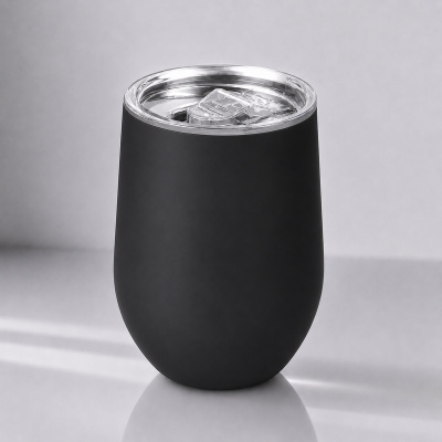 Термокружка Vacuum mug C1, soft touch, 370мл, черный