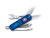 Нож-брелок VICTORINOX Swiss Lite, 58 мм, 7 функций, полупрозрачный синий