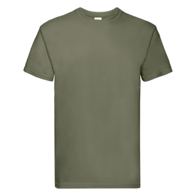 Футболка мужская "Super Premium T", оливковый_M, 100% х/б, 205 г/м2