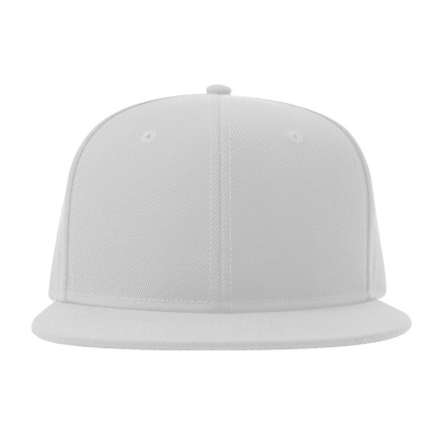 Бейсболка "SNAP BACK-S", 6 клиньев, пластик. застежка, белый, 100% перераб. полиэстер, 300 гр/м2