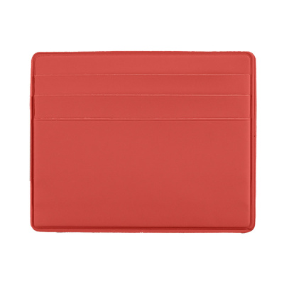 Чехол Simply для 6 карт с отделением для денег, красный, PU