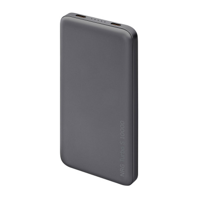 Внешний АКБ NRG Turbo S 10000 mAh, 20Вт, графит, Deppa , размер 10000 mAh