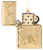 Зажигалка ZIPPO Armor® Lucky Clover с покрытием High Polish Gold Plate, латунь/сталь, золотистая, 38x13x57 мм