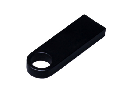 USB 3.0-флешка на 32 Гб с мини чипом и круглым отверстием, черный , размер 32ГБ