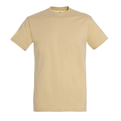 Футболка мужская IMPERIAL, песочный, 3XL 100% хлопок, 190г/м2