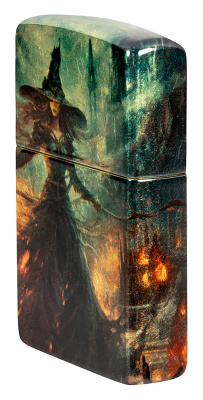 Зажигалка ZIPPO Fire Mage с покрытием 540 Tumbled Brass, латунь/сталь, разноцветная, 38x13x57 мм