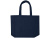Пляжная эко-сумка Siam объемом 13 л из переработанной махровой ткани, сертифицированной GRS - Темно - синий
