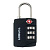 Замок кодовый TSA TORBER, черный, цинковый сплав, 3,3 x 1,4 x 6,4 см