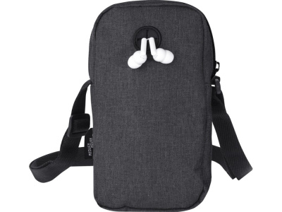 Сумка для телефона Ross из переработанного материала, древесный уголь